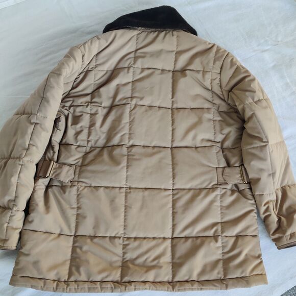 Vintage RefrigiWear 612 Freezer Coat Tan Fur Collar 3XL–4XL 60" Chest USA 70s/80 - Picture 4 of 15